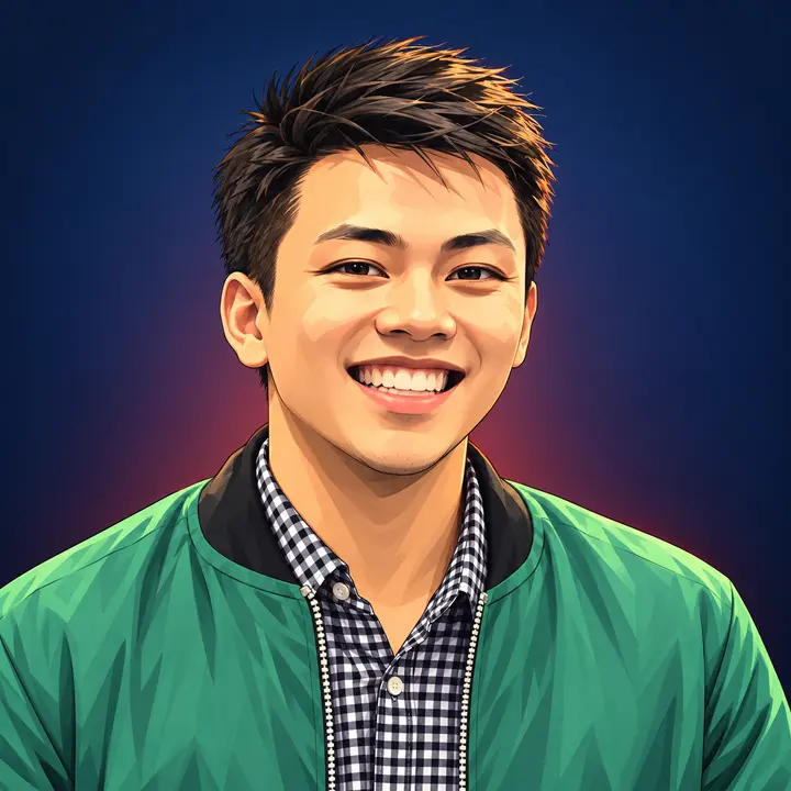 Illustrated portrait of Aldrick